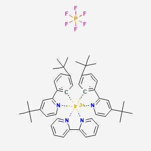 4-tert-butyl-2-(4-tert-butylbenzene-6-id-1-yl)pyridine;iridium(3+);2-pyridin-2-ylpyridine;hexafluorophosphate