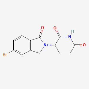 molecular formula C13H11BrN2O3 B13898910 (3S)-3-(5-Bromo-1-oxo-isoindolin-2-YL)piperidine-2,6-dione 