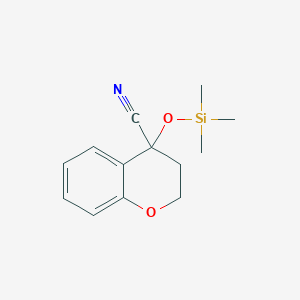 4-Trimethylsilyloxy-2,3-dihydrochromene-4-carbonitrile