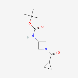 molecular formula C12H20N2O3 B13898980 Tert-butyl (1-(cyclopropanecarbonyl)azetidin-3-yl)carbamate 