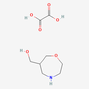 molecular formula C8H15NO6 B13899000 Oxalic acid;1,4-oxazepan-6-ylmethanol 