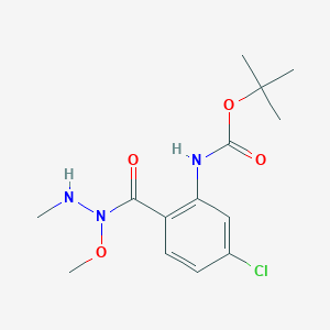 tert-butyl N-[5-chloro-2-[methoxy(methylamino)carbamoyl]phenyl]carbamate