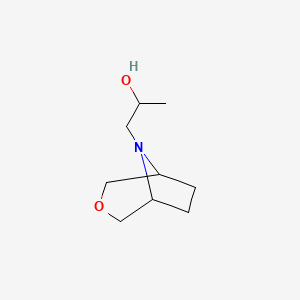 molecular formula C9H17NO2 B13899047 1-(3-Oxa-8-azabicyclo[3.2.1]octan-8-yl)propan-2-ol 