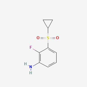 3-(Cyclopropylsulfonyl)-2-fluorobenzenamine