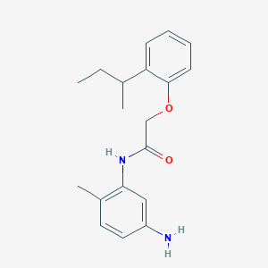 molecular formula C19H24N2O2 B1389910 N-(5-Amino-2-methylphenyl)-2-[2-(sec-butyl)-phenoxy]acetamide CAS No. 1020722-98-8