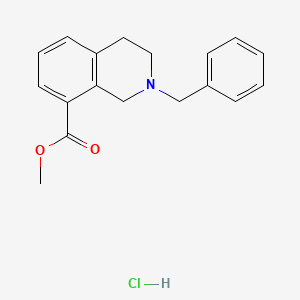 methyl 2-benzyl-3,4-dihydro-1H-isoquinoline-8-carboxylate;hydrochloride