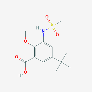 5-Tert-butyl-3-(methanesulfonamido)-2-methoxybenzoic acid