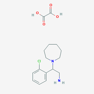 molecular formula C16H23ClN2O4 B1389915 2-(Azepan-1-yl)-2-(2-chlorophenyl)ethanamine oxalate CAS No. 1185300-14-4