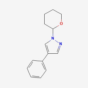 1-(Oxan-2-yl)-4-phenylpyrazole