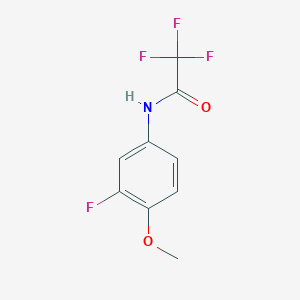 2,2,2-trifluoro-N-(3-fluoro-4-methoxyphenyl)acetamide