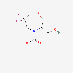 Tert-butyl 6,6-difluoro-3-(hydroxymethyl)-1,4-oxazepane-4-carboxylate