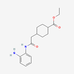 Ethyl 4-[2-(2-aminoanilino)-2-oxoethyl]cyclohexane-1-carboxylate