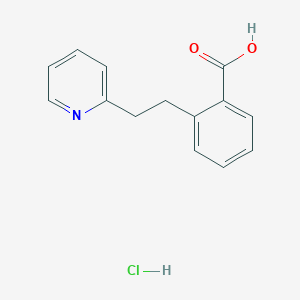 molecular formula C14H14ClNO2 B1389921 2-(2-Pyridin-2-ylethyl)benzoic acid hydrochloride CAS No. 1185303-94-9