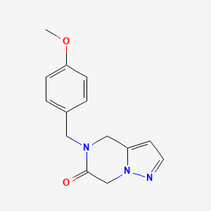 5-[(4-Methoxyphenyl)methyl]-4,7-dihydropyrazolo[1,5-a]pyrazin-6-one