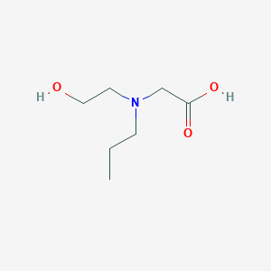 molecular formula C7H15NO3 B13899230 2-[2-Hydroxyethyl(propyl)amino]acetic acid 