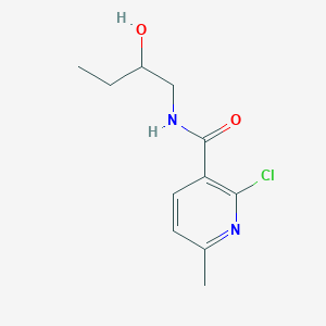 molecular formula C11H15ClN2O2 B13899234 2-chloro-N-(2-hydroxybutyl)-6-methyl-3-pyridinecarboxamide 