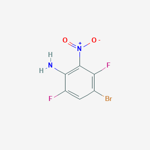 4-Bromo-3,6-difluoro-2-nitrobenzenamine