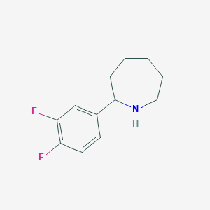molecular formula C12H15F2N B1389925 2-(3,4-Difluorophenyl)azepane CAS No. 946726-82-5