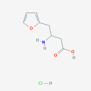 3-Amino-4-(2-furanyl)butanoic acid hydrochloride