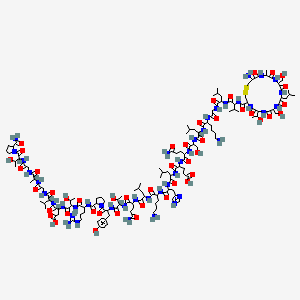 molecular formula C145H240N42O46S2 B13899284 Calcitrin; TCA; TCT; Thyrocalcitonin; Thyrocalcitonins 