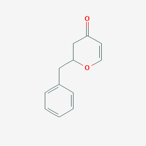 molecular formula C12H12O2 B13899290 2-Benzyl-2,3-dihydropyran-4-one 