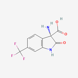 (3S)-3-amino-2-oxo-6-(trifluoromethyl)-1H-indole-3-carboxylic acid