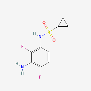 N-(3-amino-2,4-difluorophenyl)cyclopropanesulfonamide