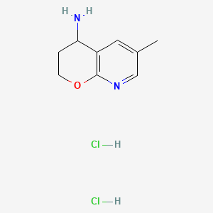 6-Methyl-3,4-dihydro-2H-pyrano[2,3-b]pyridin-4-amine dihydrochloride