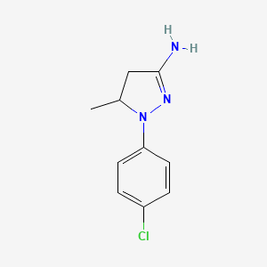 2-(4-Chlorophenyl)-3-methyl-3,4-dihydropyrazol-5-amine