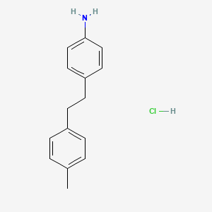 {4-[2-(4-Methylphenyl)ethyl]phenyl}amine hydrochloride