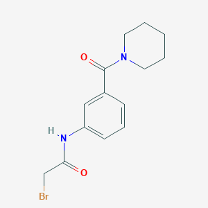 B1389934 2-Bromo-N-[3-(1-piperidinylcarbonyl)phenyl]-acetamide CAS No. 1138443-37-4