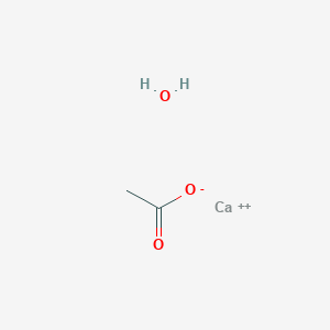 molecular formula C2H5CaO3+ B13899356 Calcium;acetate;hydrate 