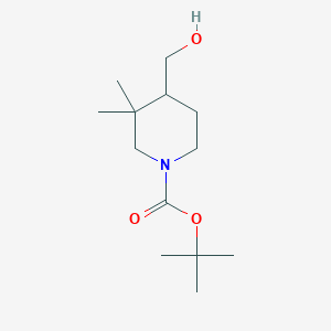 Tert-butyl4-(hydroxymethyl)-3,3-dimethylpiperidine-1-carboxylate