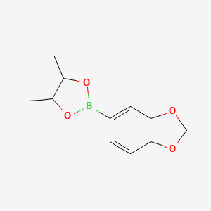 molecular formula C11H13BO4 B13899389 5-(4,5-Dimethyl-1,3,2-dioxaborolan-2-yl)-1,3-benzodioxole CAS No. 269409-76-9