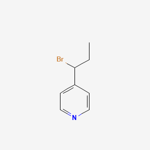 molecular formula C8H10BrN B13899442 4-(1-Bromopropyl)pyridine 