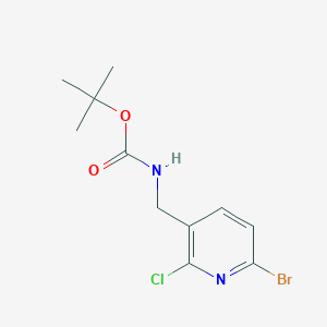 molecular formula C11H14BrClN2O2 B1389945 Tert-butyl (6-bromo-2-chloropyridin-3-YL)-methylcarbamate CAS No. 1142192-48-0