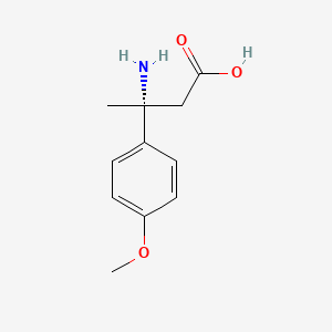 molecular formula C11H15NO3 B13899466 (3R)-3-amino-3-(4-methoxyphenyl)butanoic acid 