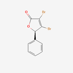 (2R)-3,4-dibromo-2-phenyl-2H-furan-5-one