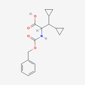 2-(((Benzyloxy)carbonyl)amino)-3,3-dicyclopropylpropanoic acid