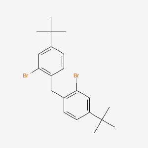 molecular formula C21H26Br2 B13899490 Bis(2-bromo-4-(tert-butyl)phenyl)methane 