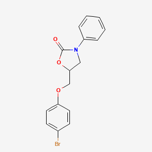 5-[(4-Bromophenoxy)methyl]-3-phenyl-1,3-oxazolidin-2-one