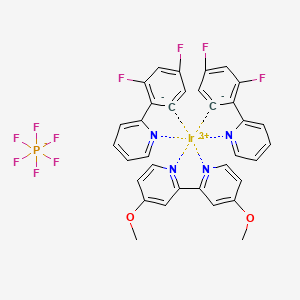 2-(2,4-difluorobenzene-6-id-1-yl)pyridine;iridium(3+);4-methoxy-2-(4-methoxypyridin-2-yl)pyridine;hexafluorophosphate