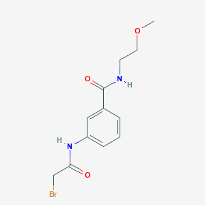 molecular formula C12H15BrN2O3 B1389959 3-[(2-Bromoacetyl)amino]-N-(2-methoxyethyl)-benzamide CAS No. 1138442-95-1