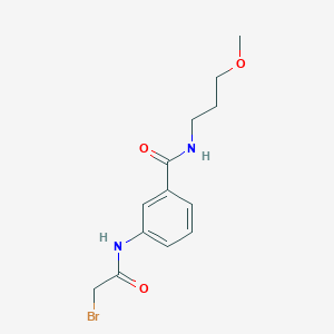 molecular formula C13H17BrN2O3 B1389962 3-[(2-Bromoacetyl)amino]-N-(3-methoxypropyl)-benzamide CAS No. 1138443-23-8