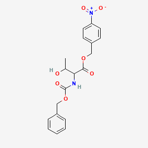 molecular formula C19H20N2O7 B13899696 (4-Nitrophenyl)methyl 2-{[(benzyloxy)carbonyl]amino}-3-hydroxybutanoate 