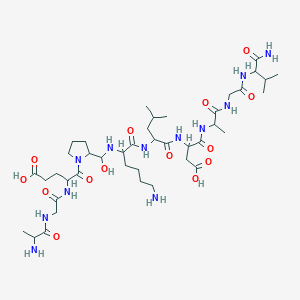 molecular formula C41H72N12O14 B13899734 Pneumadin, rat 