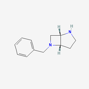 molecular formula C12H16N2 B13899740 cis-6-Benzyl-2,6-diazabicyclo[3.2.0]heptane 