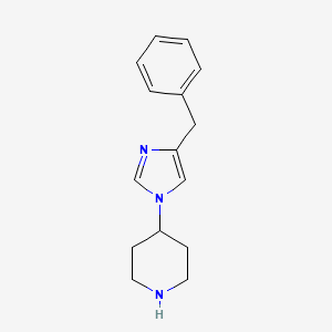 molecular formula C15H19N3 B13899830 4-(4-Benzylimidazol-1-yl)piperidine 