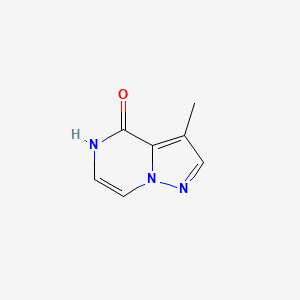 molecular formula C7H7N3O B13899832 3-Methyl-5H-pyrazolo[1,5-A]pyrazin-4-one 