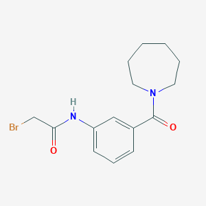 molecular formula C15H19BrN2O2 B1389984 N-[3-(1-Azepanylcarbonyl)phenyl]-2-bromoacetamide CAS No. 1138443-22-7